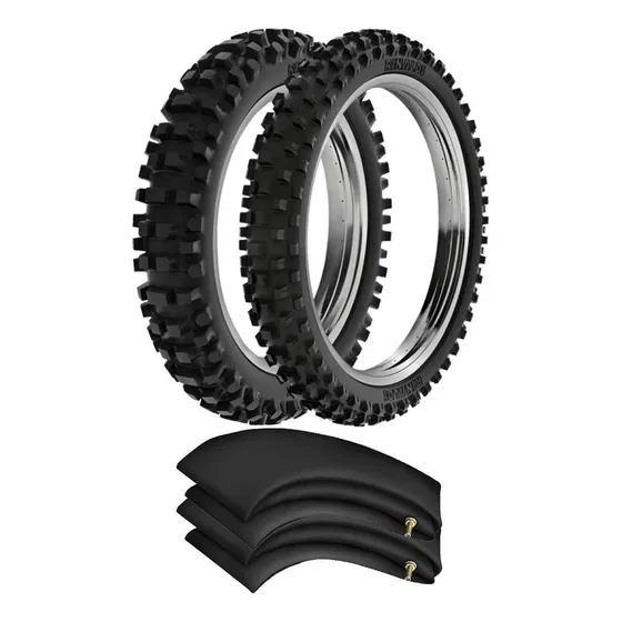Kit Pneu Bis Pop Biz 80/100-14 + 60/100-17 Sh31 Rinaldi