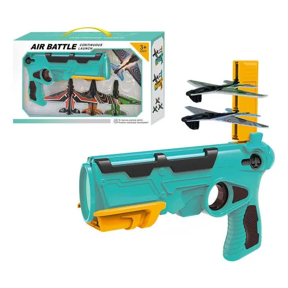 Pistola  Lanza Aviones Con 3 Aviones