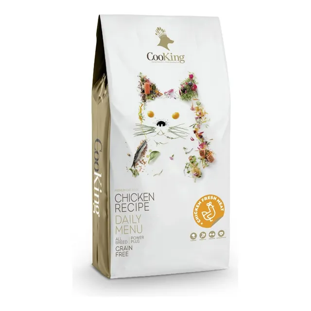  Cooking Alimento Gato Adulto 8kg Pollo Grain Free 