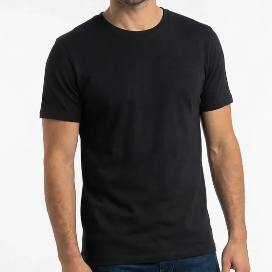 Polera Hombre 100% Algodon Manga Corta Basica Premium 170g