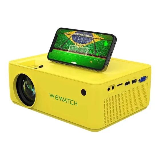 Projetor Wewatch V10 8500lumens Hd Edição Especial Copa 2022 Cor Amarelo 127/220V