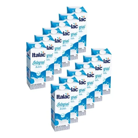Leite Integral Italac Atacado Fardo Com 12 Unid