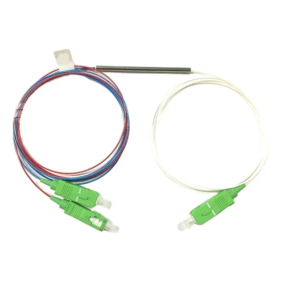 1 Unidade Splitter Fibra Óptica Desbalanceado 1x2 Sc/apc C/ Três Ondas Nf@