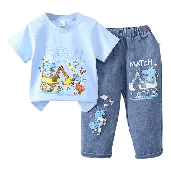 Conjunto De Ropa De Bebé Camisa Estampada Pantalones