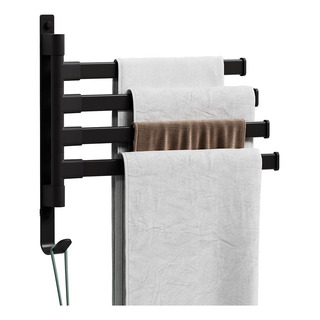 Toallero Giratorio Negro Toallero Barra Toalleros Para Baño Toallero Giratorio Negro Toallero Barra Toalleros Para Baño