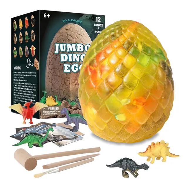 Huevos De Dinosaurio De Juguete De Excavación Arqueológica