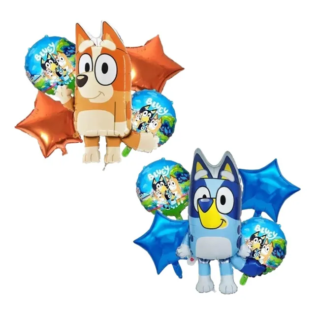 Set 10 Globlos Bluey Y Bingo Family