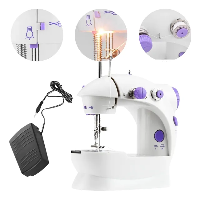Mini Máquina De Coser Eléctrica Doméstica Portátil