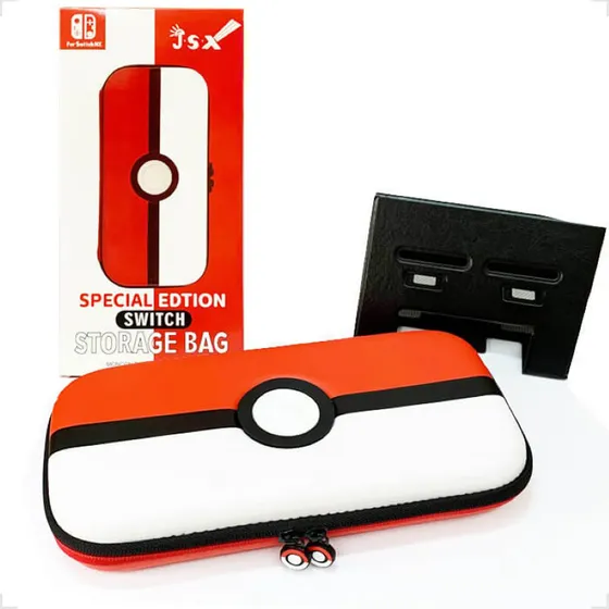 Case Capa Bolsa Pokeball Compatível Console Nintendo Switch