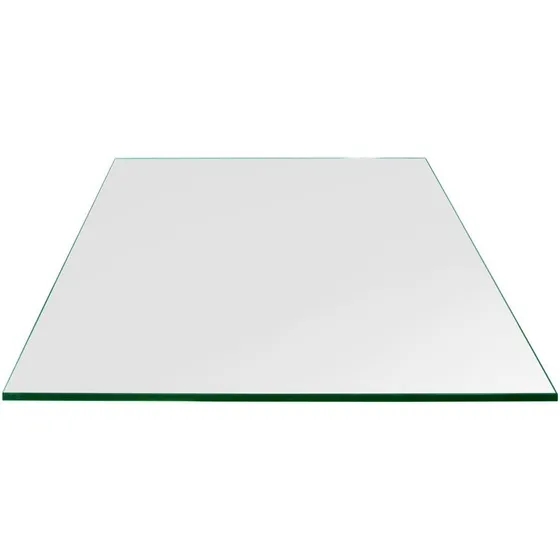 Tablero De Mesa De Vidrio Cuadrado De 18  Pulgadas - Templad