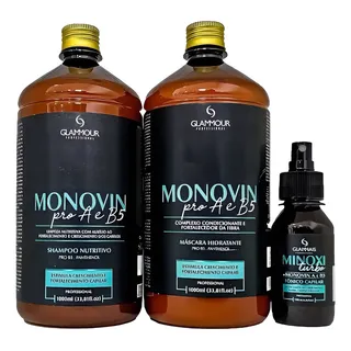 Tratamento Crescimento Capilar Acelerado Monovin Pro A E B5 Tratamento Crescimento Capilar Acelerado Monovin Pro A E B5