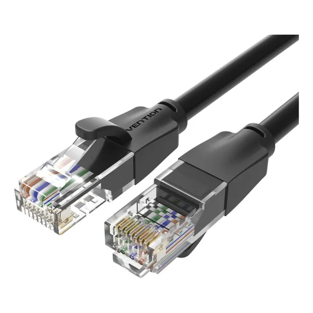 Cable De Red Patch Cat.6 Utp 1 M Negro Vention