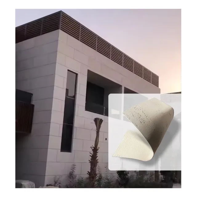 Placa Travertino Flexible 120 X 60 Exterior Pvc Holzboden