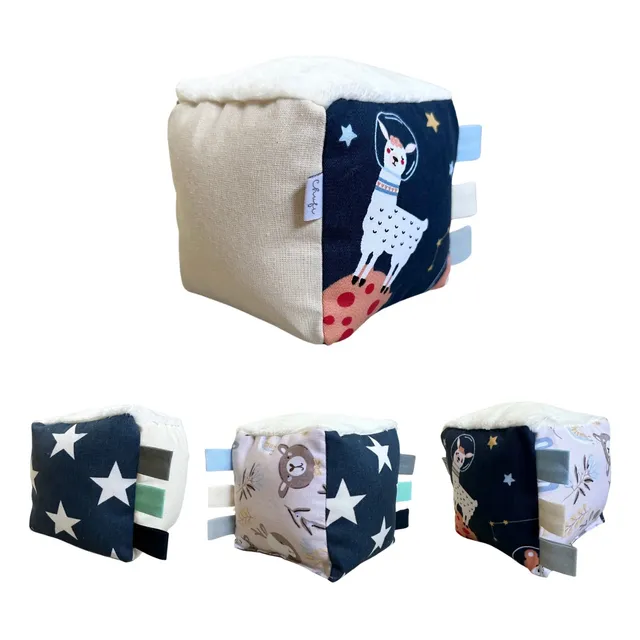 Cubo Sensorial Montessori Sonajero Didactico Para Bebes 