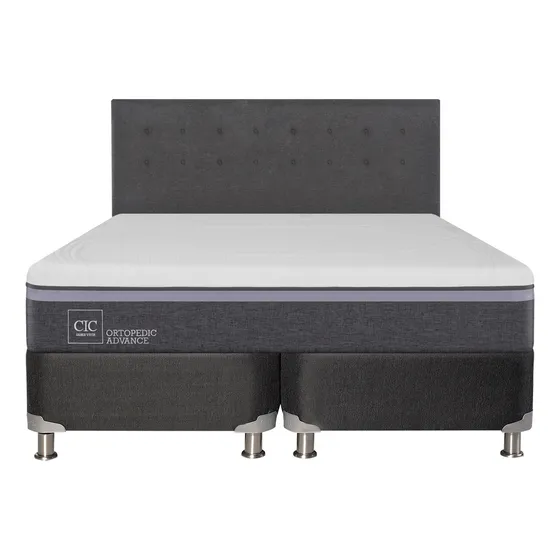 Box Spring Ortopedic Advance King + Respaldo Eufrates