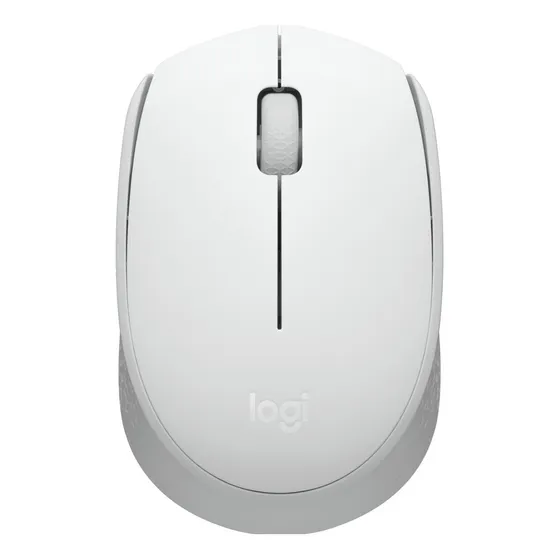 Logitech M170, Mouse Inalámbrico Cómodo Y Portátil, Blanco