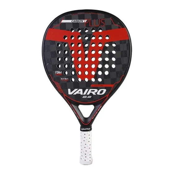 Paleta De Padel Vairo Black Carbon Plus C/f