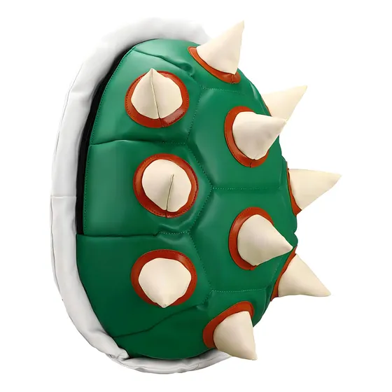 Mochila Caparazón Bowser Bioworld Super Mario Bros Disfraz Color Verde Diseño de la tela Liso