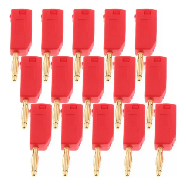 15×piezas Enchufe Plátano Sondas Adaptadores 2mm Enchufe