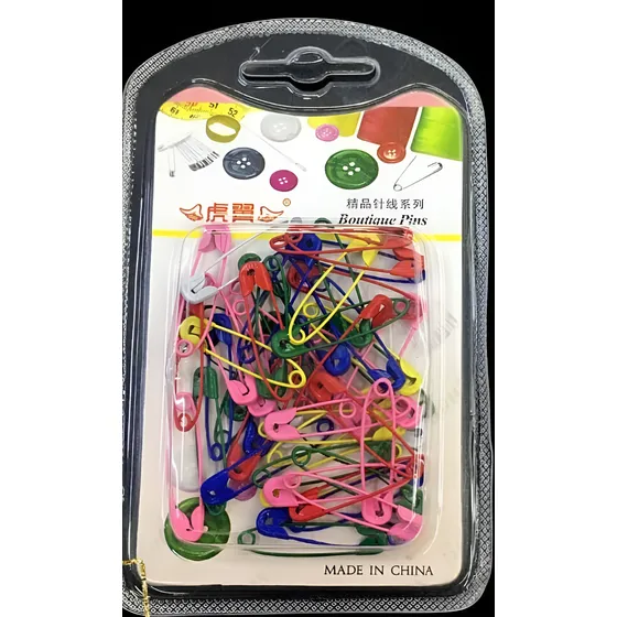 Alfileres Imperdibles Metal De Colores 3cm Largo