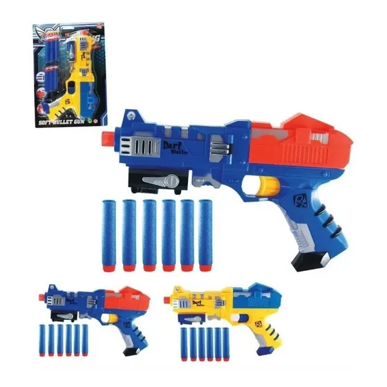 Pistola Dardos 16 Balas Espuma Similar Nerf Alvo Certo 
