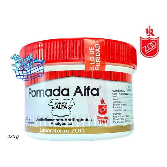 Gel Pomada Crema Alfa 220 Gramo - g a $173