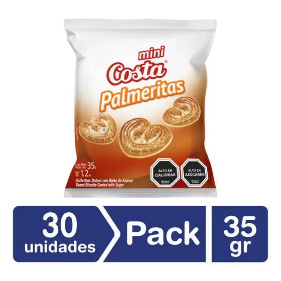 Pack 30 - Costa Galleta Mini Palmeritas 35 Gr