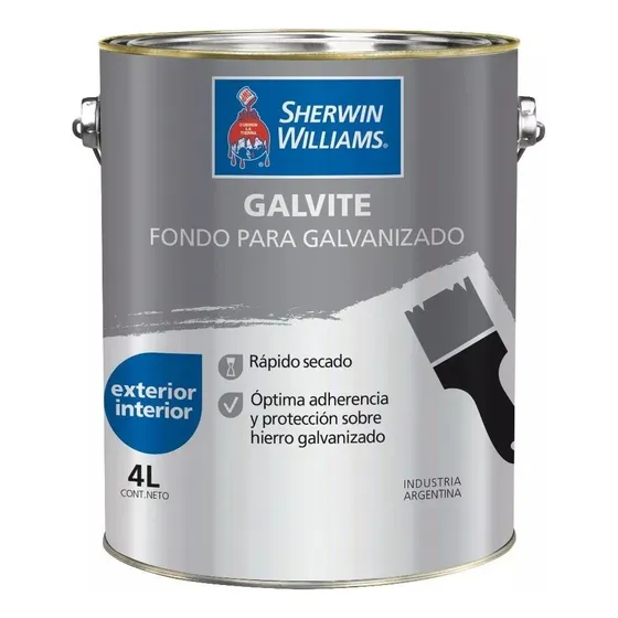 Galvite Fondo Para Galvanizado X 4lts Sherwin Williams 