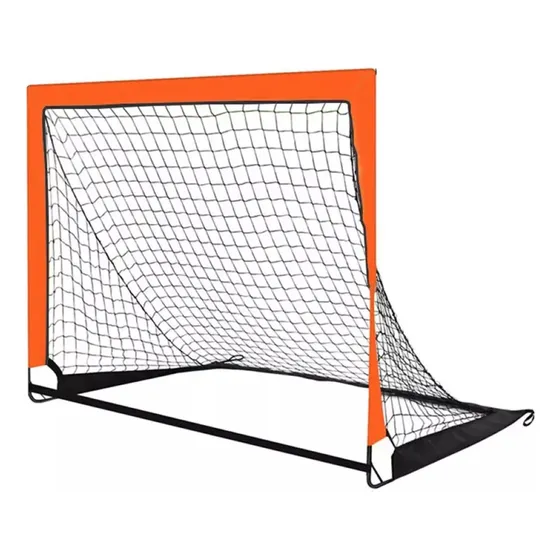 Arco De Futbol Plegable Xlandia Porteria Portatil Juguete Para Niños 120 cm x 90 cm Color Naranja