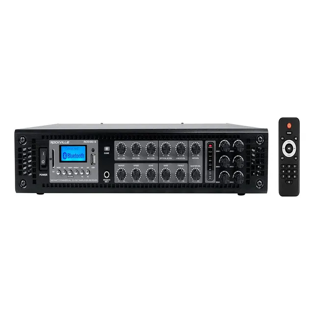 Amplificador De Linea Rockville 6 Zonas 180watts 