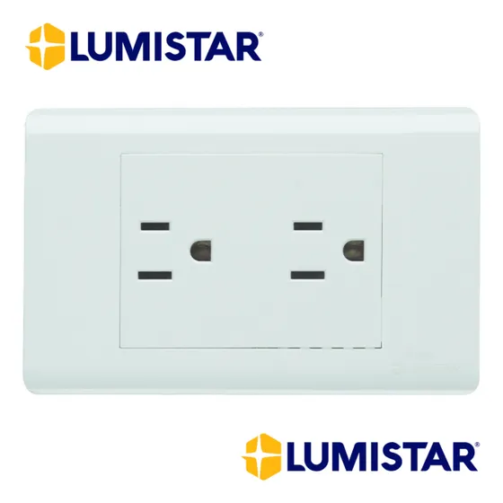 Toma Corriente Doble Empotrar Lumistar Blanco
