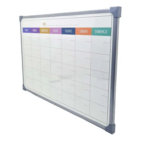 Pizarra Planner Calendario Mensual 40x60 Organizador