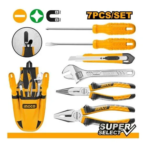 Kit X 7 Herramientas  Ingco Manuales