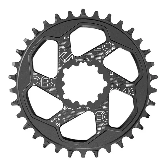 Coronas Redondas Direct Mount Deckas 3mm Offset Para Sram
