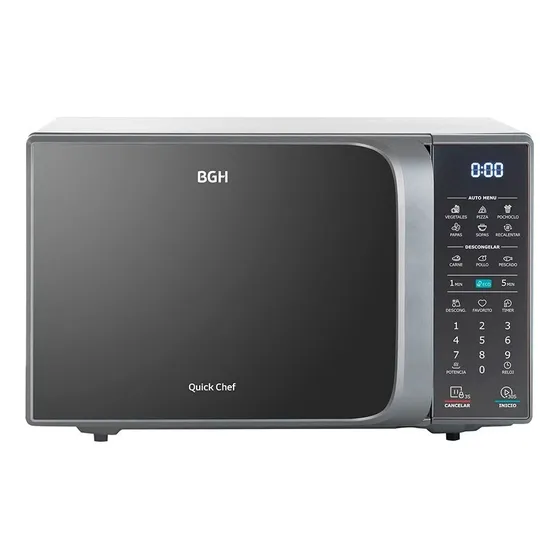 Microondas Bgh B120ds20i Plata 20 Litros Digital Eco 700w