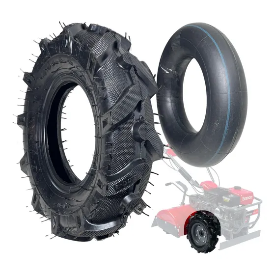 Pneu 400-8 Motocultivador C/ Cravos Tratorito P/ Toyama Z01