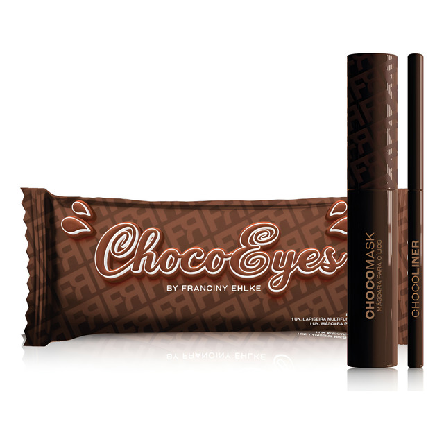 Kit Fran Chocoeyes Máscara Cilios E Lápis Multifuncional