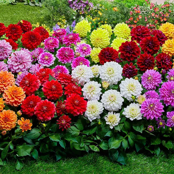 Semillas De Dalia Enana Flores De Colores Variados