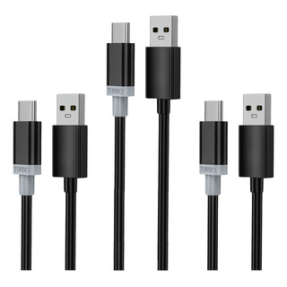 Kit Com 03 Cabos Turbo Type-c Tipo C Desempenho Durabilidade Kit Com 03 Cabos Turbo Type-c Tipo C Desempenho Durabilidade