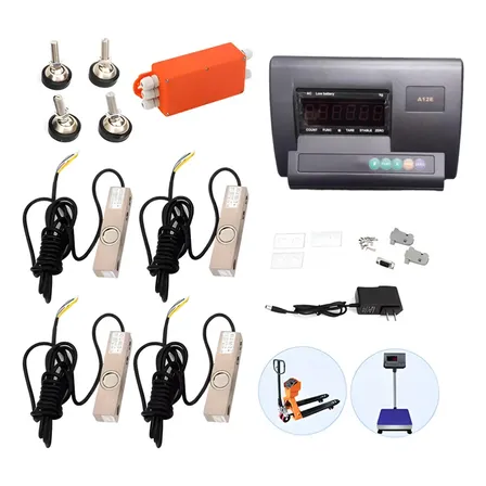 Kit De Pesagem 5000 Kg Para Vacas Leiteiras Suínos E Ovinos 220v Preto