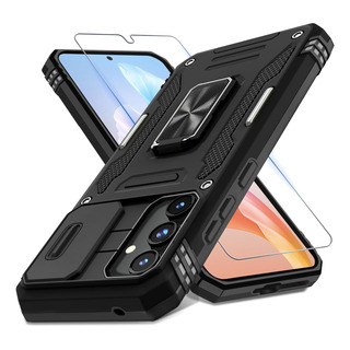 Kit Funda Para Samsung Galaxy Case Uso Rudo Con Doble Proteccion De Camara Con Soporte + Micas Pantalla Kit Funda Para Samsung Galaxy Case Uso Rudo Con Doble Proteccion De Camara Con Soporte + Micas Pantalla