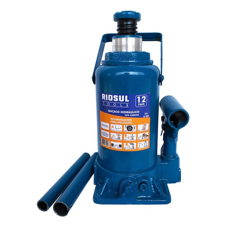 Macaco Hidráulico Garrafa - 12 Toneladas - Riosultools Macaco Hidráulico Garrafa - 12 Toneladas - Riosultools