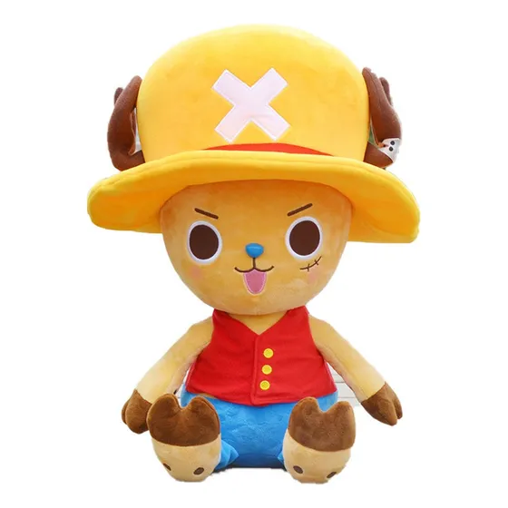 One Piece Yellow Hat Tony Chopper Peluche Muñeca Regalo 30cm