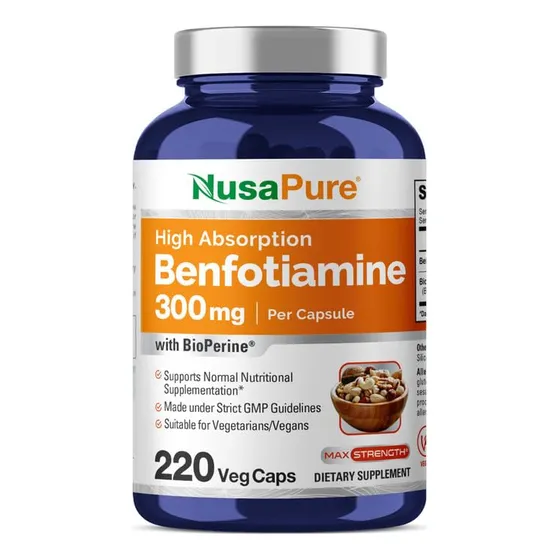 Suplemento Nusapure Benfotiamina 300 Mg X 220 Cápsulas Veget