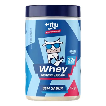 Whey Isolado Sem Sabor Pote 450g +Mu