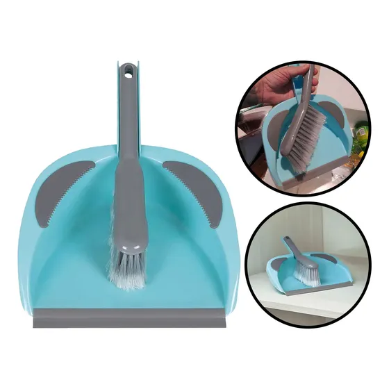 Conjunto Pá De Mão Com Escova Para Limpeza Multiuso 2 Peças