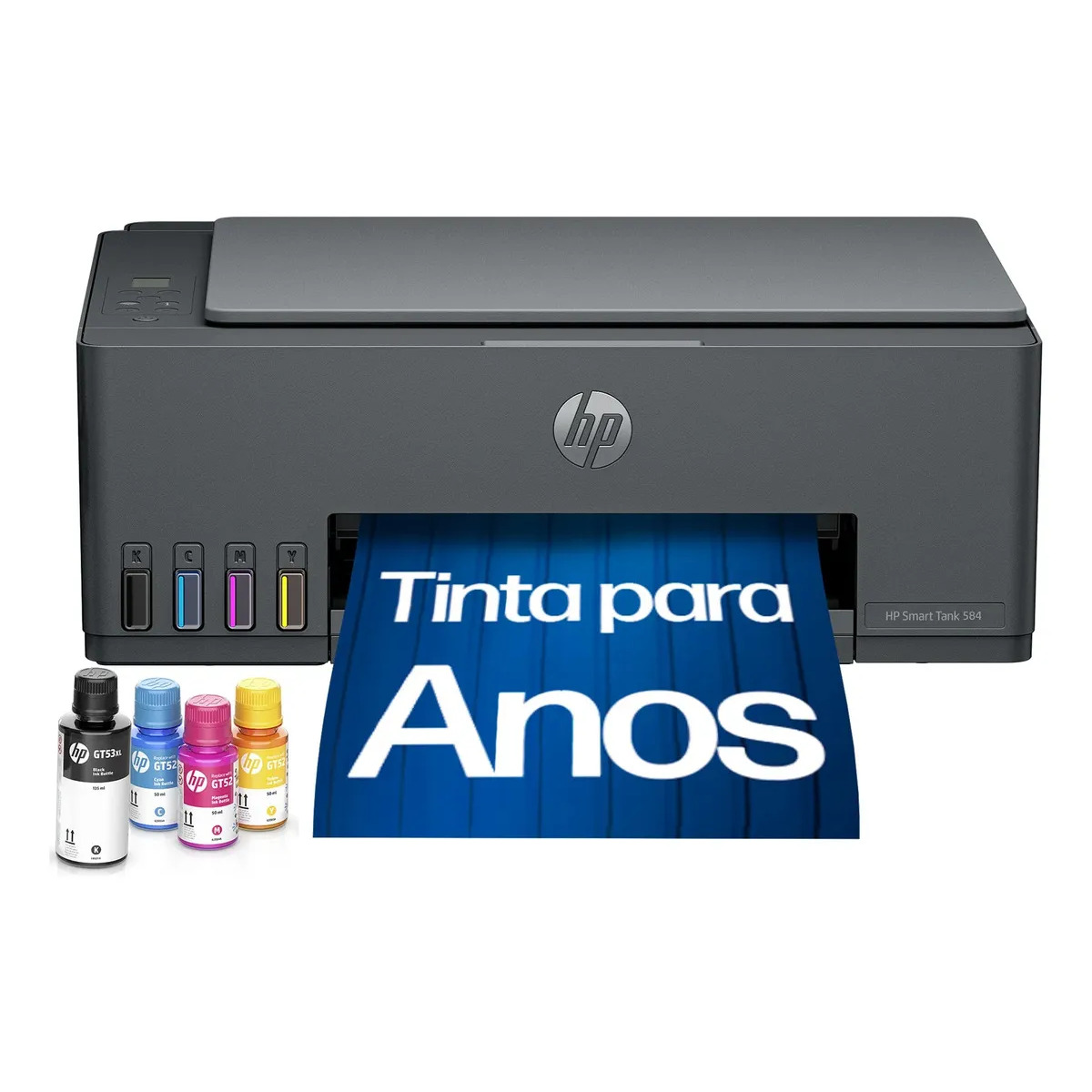 Impressora Multifuncional HP Smart Tank 584 - Preta Impressora Multifuncional HP Smart Tank 584 - Preta