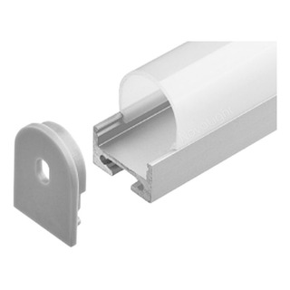 Kit Perfil Aluminio Para Tiras Led 2mt - Sobrepuesto O Suspendido C/ Accesorios Kit Perfil Aluminio Para Tiras Led 2mt - Sobrepuesto O Suspendido C/ Accesorios