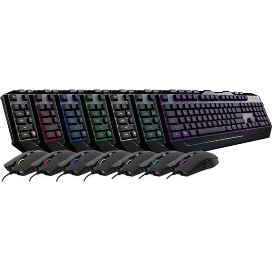 Teclado Y Mouse Gamer Cooler Master Retroiluminado 7 Colores