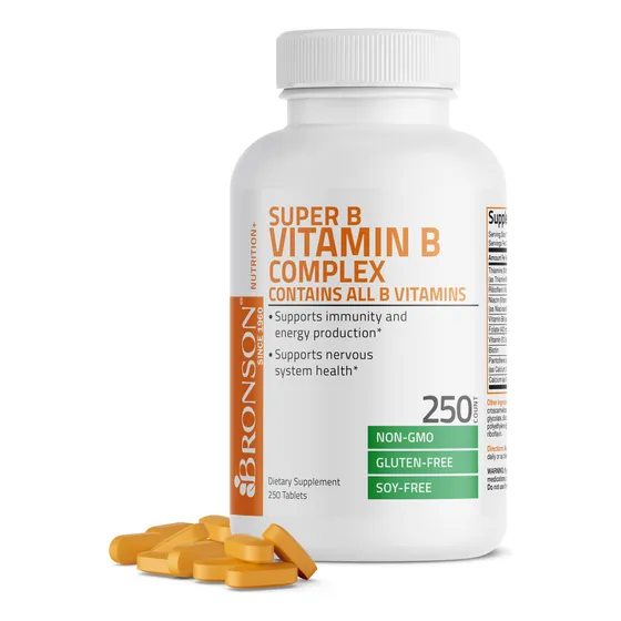 Suplemento Bronson Vitamin B Complex 250 Comprimidos